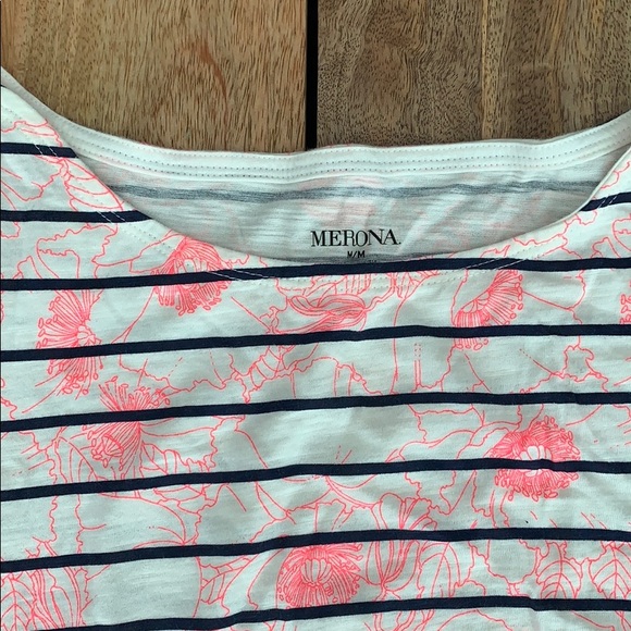 Boat Neck Striped Top - Picture 2 of 4